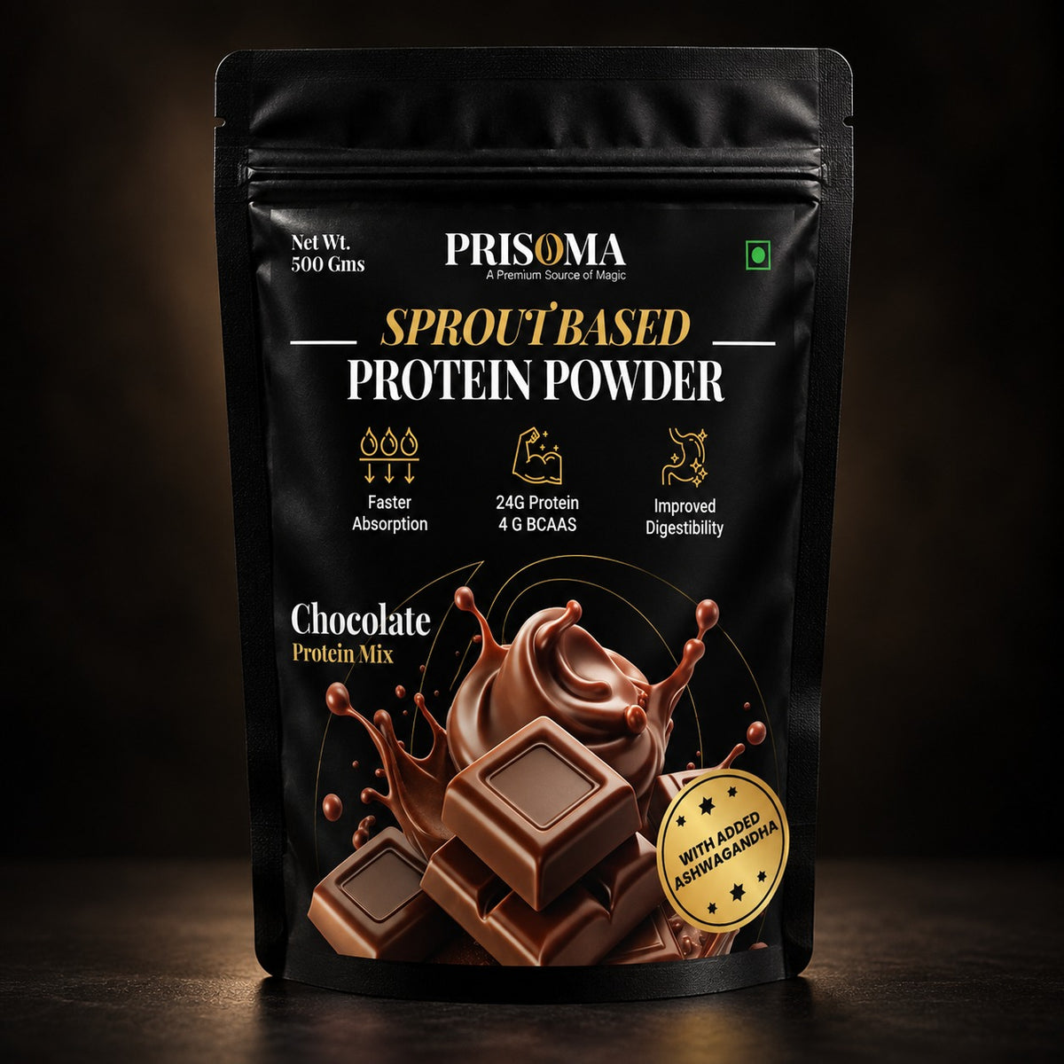 PRISOMA Sprout-Based Protein – Chocolate 500 gms