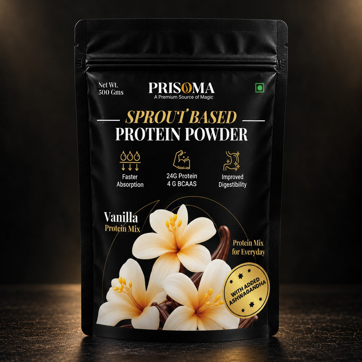 PRISOMA Sprout-Based Protein – Vanilla 500 Gms